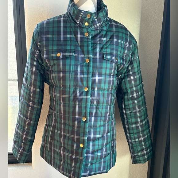 🆕NWT J Crew Womens Green & Blue Tarten Jacket Size XXL - Picture 3 of 7